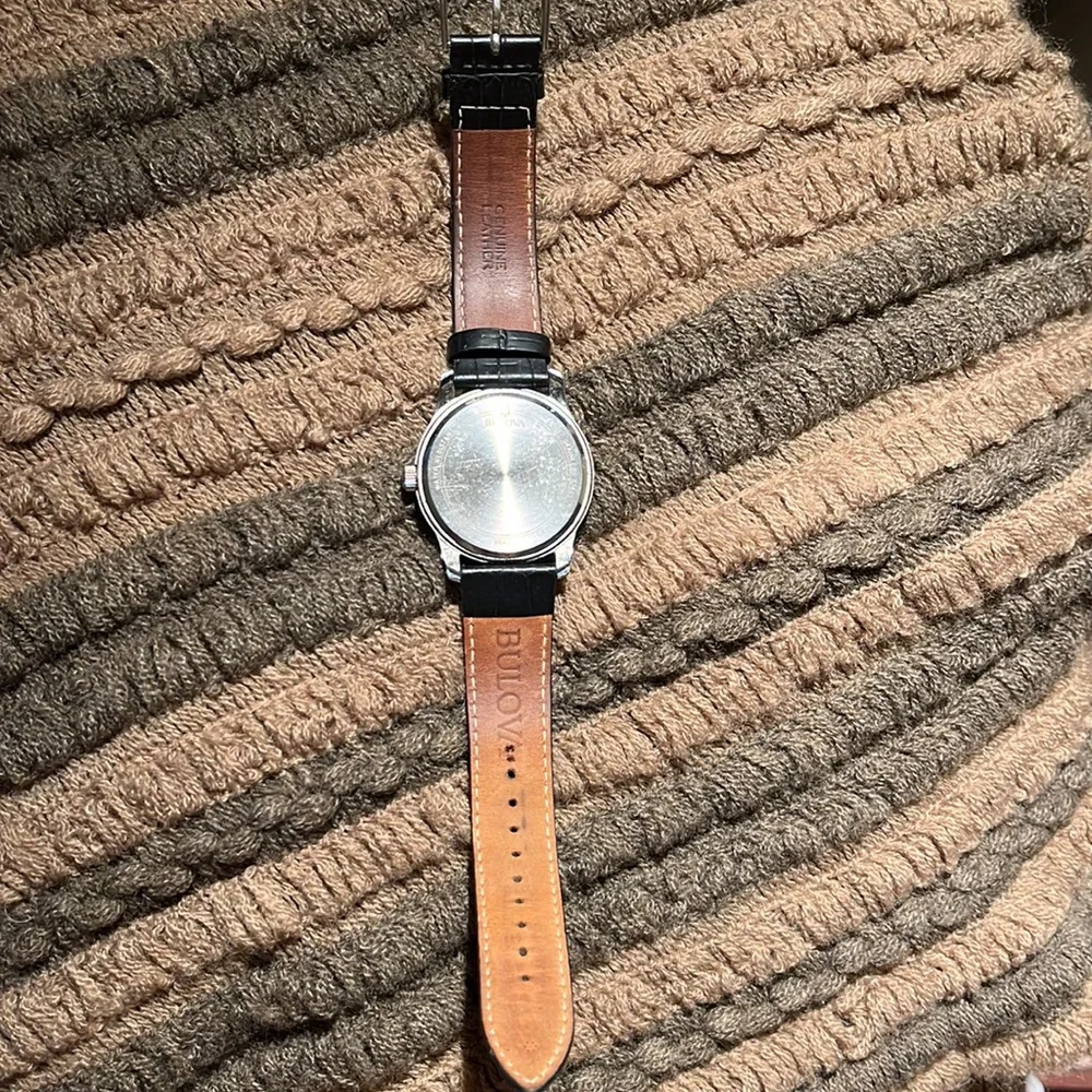 Bulova Watch Black Band Unisex